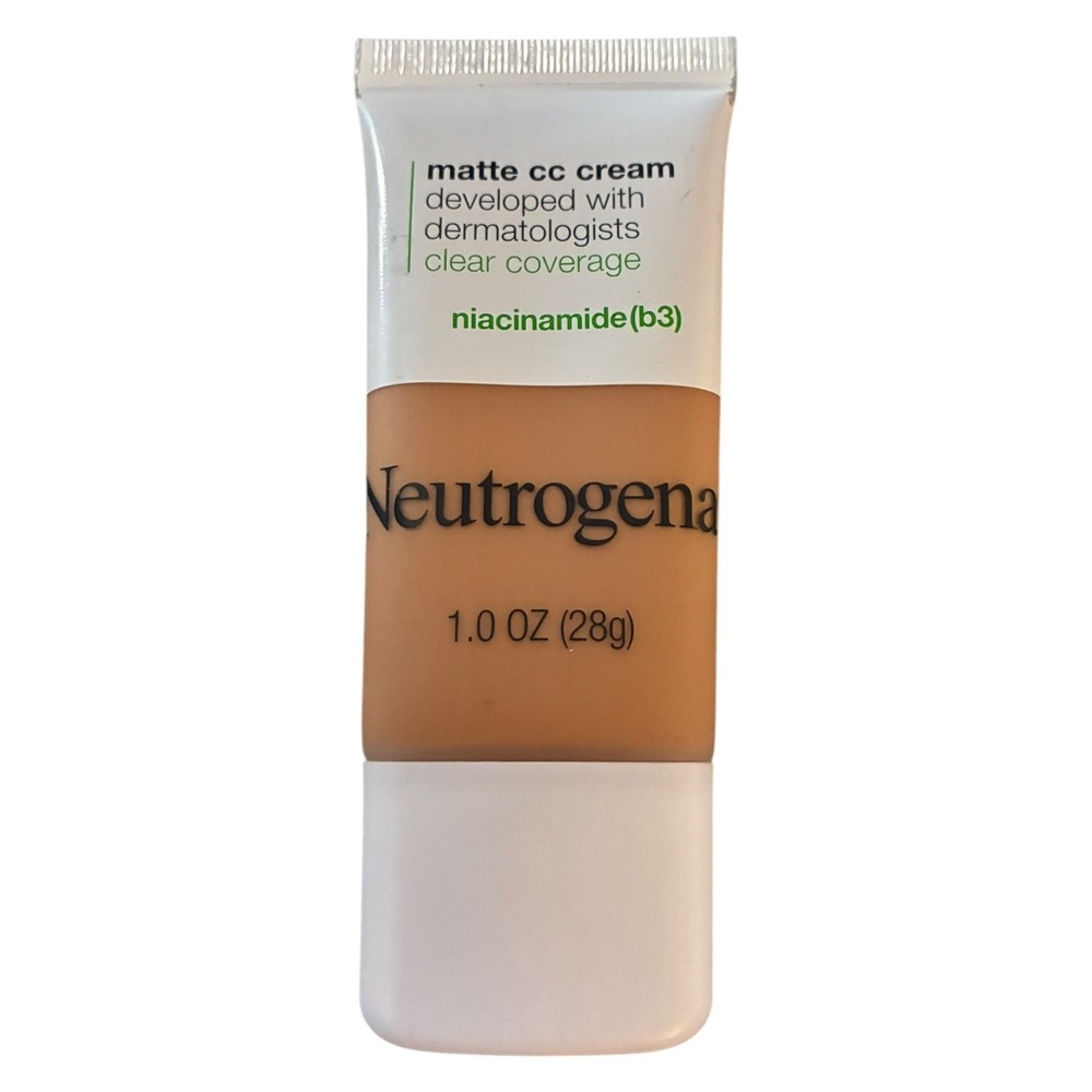 Neutrogena Matte CC‎ Cream Clear Coverage Niacinamide 1oz Shade Maple 7.0